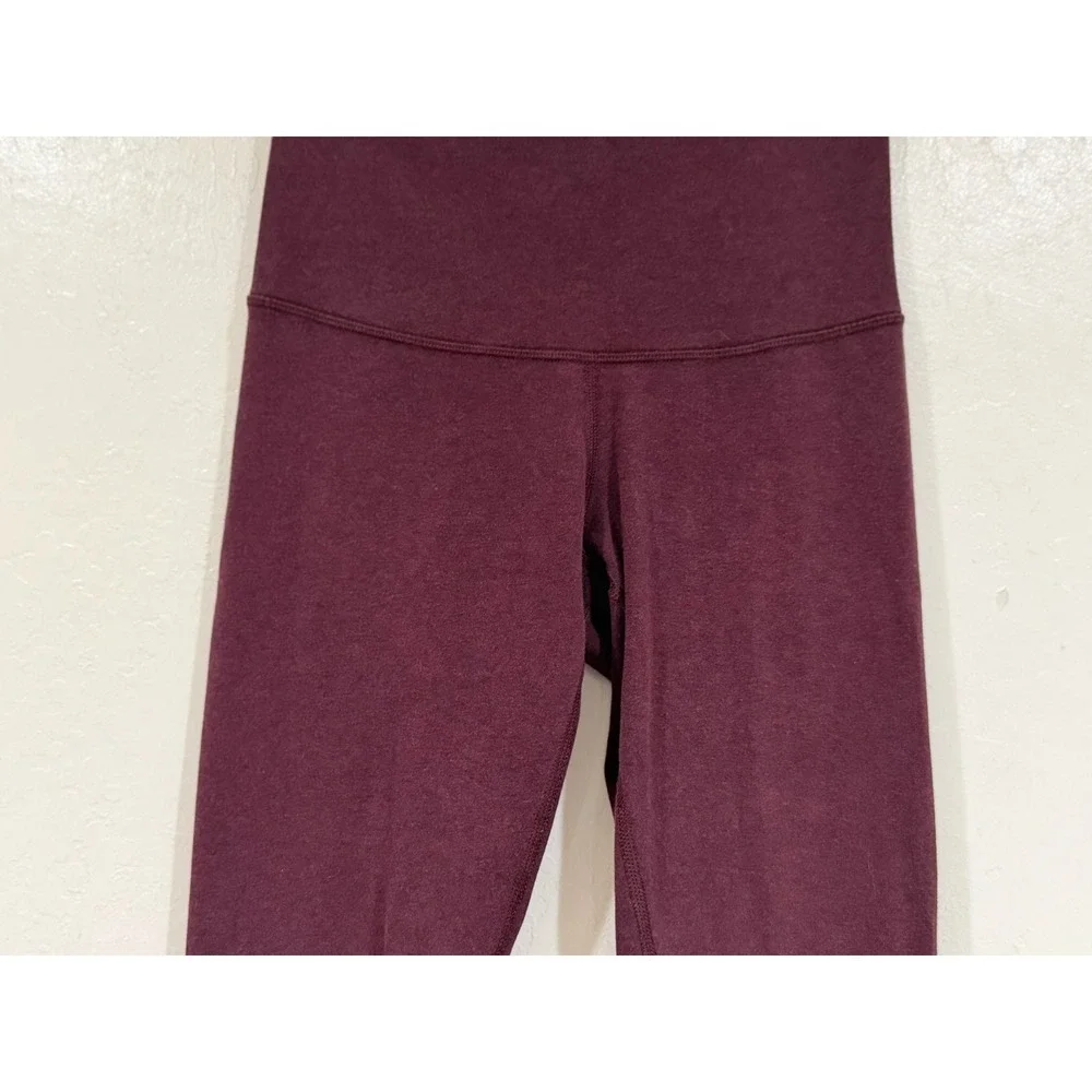 Lululemon Align High-Rise Pant 25 Nulu Leggings Dark Red Plum Heathered Womens